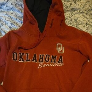 J. America Women's Red Oklahoma Hoodie